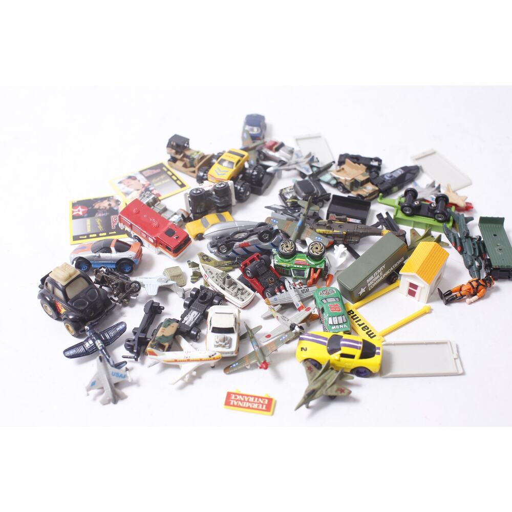 1980s Micro Machines Toy Lot Cars Planes Boats Vintage ALL FLAWED
